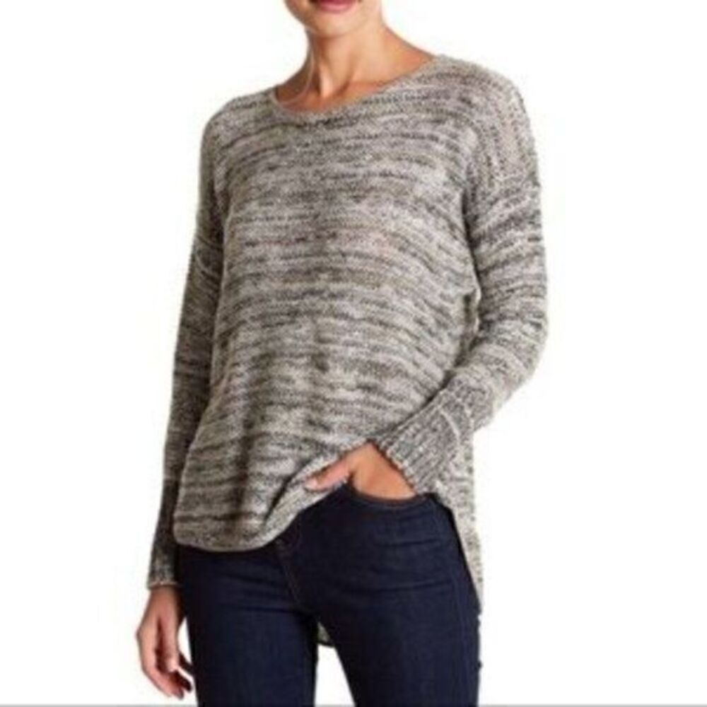 Susina Grey Ebony Marl Scoop Neck Sweater XS NWT